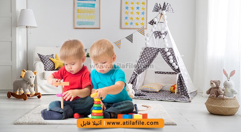 بک گراند عکس اتاق کودک