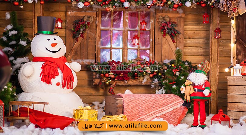 بک گراند اتلیه ای زمستانی
