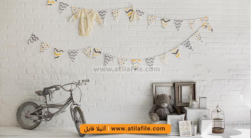 بک گراند آتلیه ای کودک
