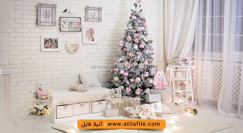 بک گراند کریسمس برای طراحی عکس