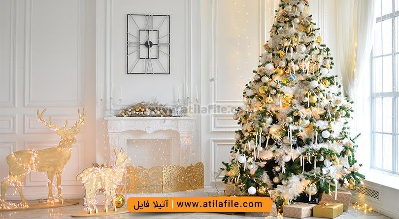 بک گراند طراحی عکس کریسمسی