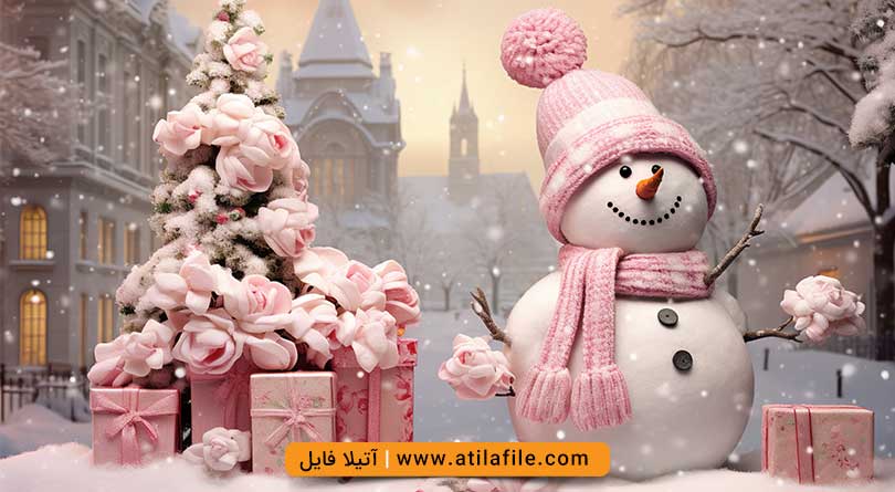 دانلود بک گراند کریسمس کودکانه