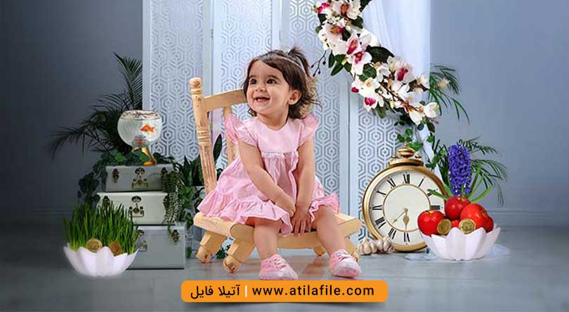 بک گراند لایه باز عید نوروز هفت سین