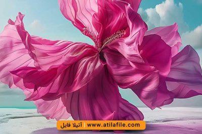 طرح پارچه برای دنباله لباس